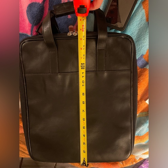 Lg Leather Valise Laptop Briefcase 1995 Pelle Studio Wilsons The Leather Experts - Picture 12 of 15